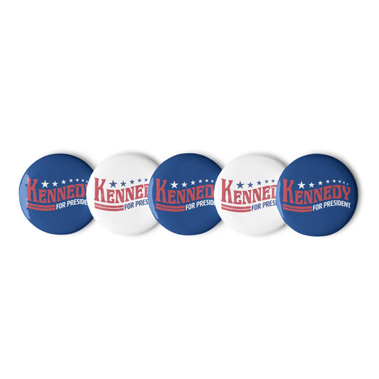 Kennedy for Preside Vintage Buttons (Set of 5) - TEAM KENNEDY. All rights reserved