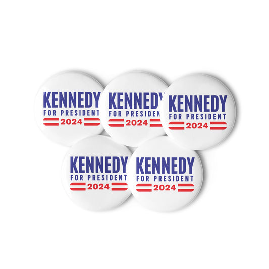 Kennedy for President 2024 (5 Buttons) - TEAM KENNEDY. All rights reserved