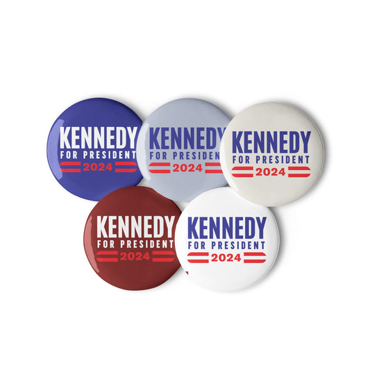 Kennedy for President 2024 Variety Pack (5 Buttons) - TEAM KENNEDY. All rights reserved