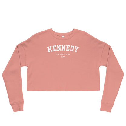 Kennedy for President Collegiate Crop Sweatshirt - TEAM KENNEDY. All rights reserved
