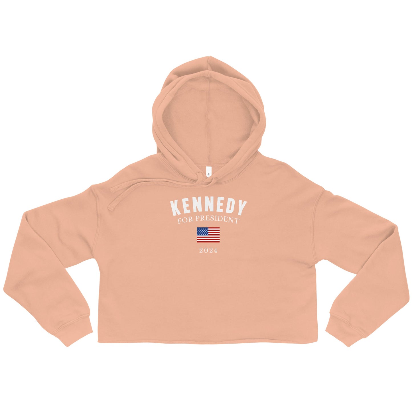 Kennedy for President Flag Crop Hoodie - TEAM KENNEDY. All rights reserved