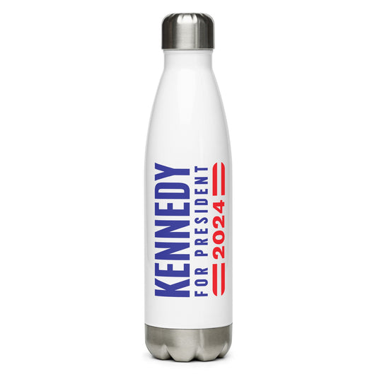 Kennedy for President Stainless Steel Water Bottle - TEAM KENNEDY. All rights reserved
