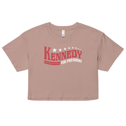 Kennedy for President Vintage Women’s Crop Top - TEAM KENNEDY. All rights reserved