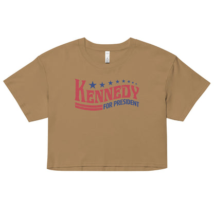 Kennedy for President Vintage Women’s Crop Top - TEAM KENNEDY. All rights reserved