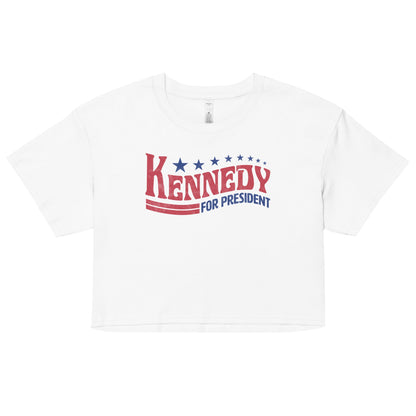 Kennedy for President Vintage Women’s Crop Top - TEAM KENNEDY. All rights reserved