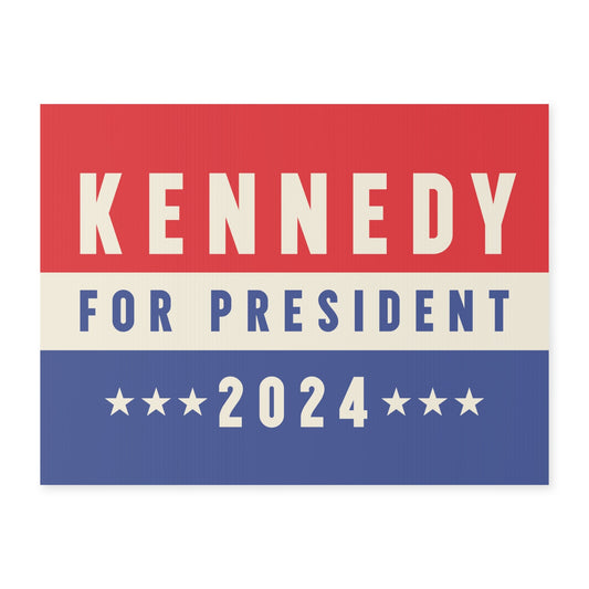 Kennedy for President Vintage Yard Sign - Team Kennedy Official Merchandise