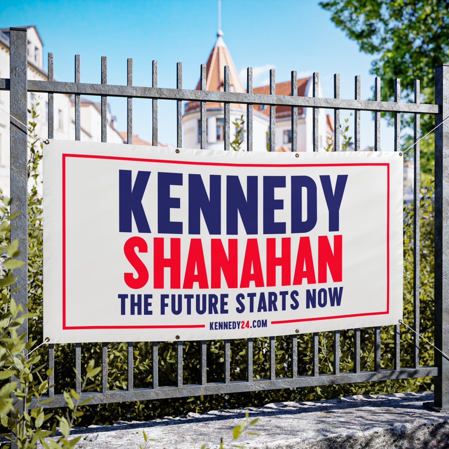 Kennedy Shanahan 2024 Banner | White - TEAM KENNEDY. All rights reserved