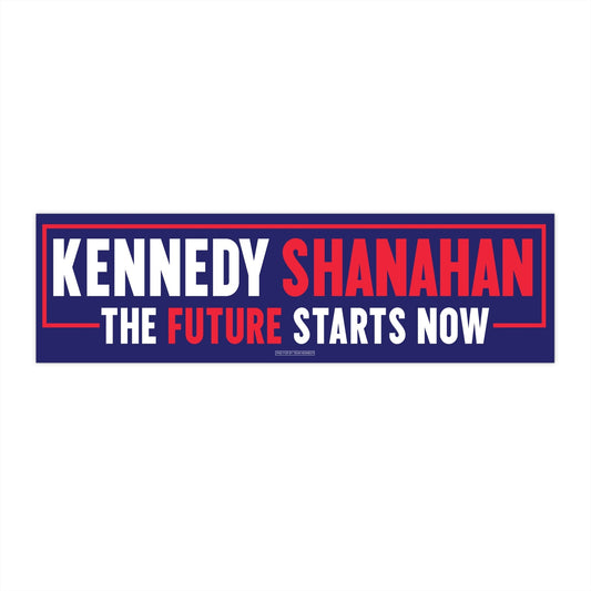 Kennedy Shanahan 2024 Bumper Sticker - Navy - TEAM KENNEDY. All rights reserved