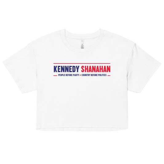 Kennedy Shanahan | People before Party, Country Before Politics Women’s Crop Top - TEAM KENNEDY. All rights reserved