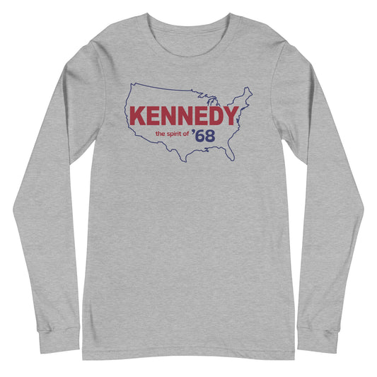 Kennedy Spirit of '68 Unisex Long Sleeve Tee - TEAM KENNEDY. All rights reserved