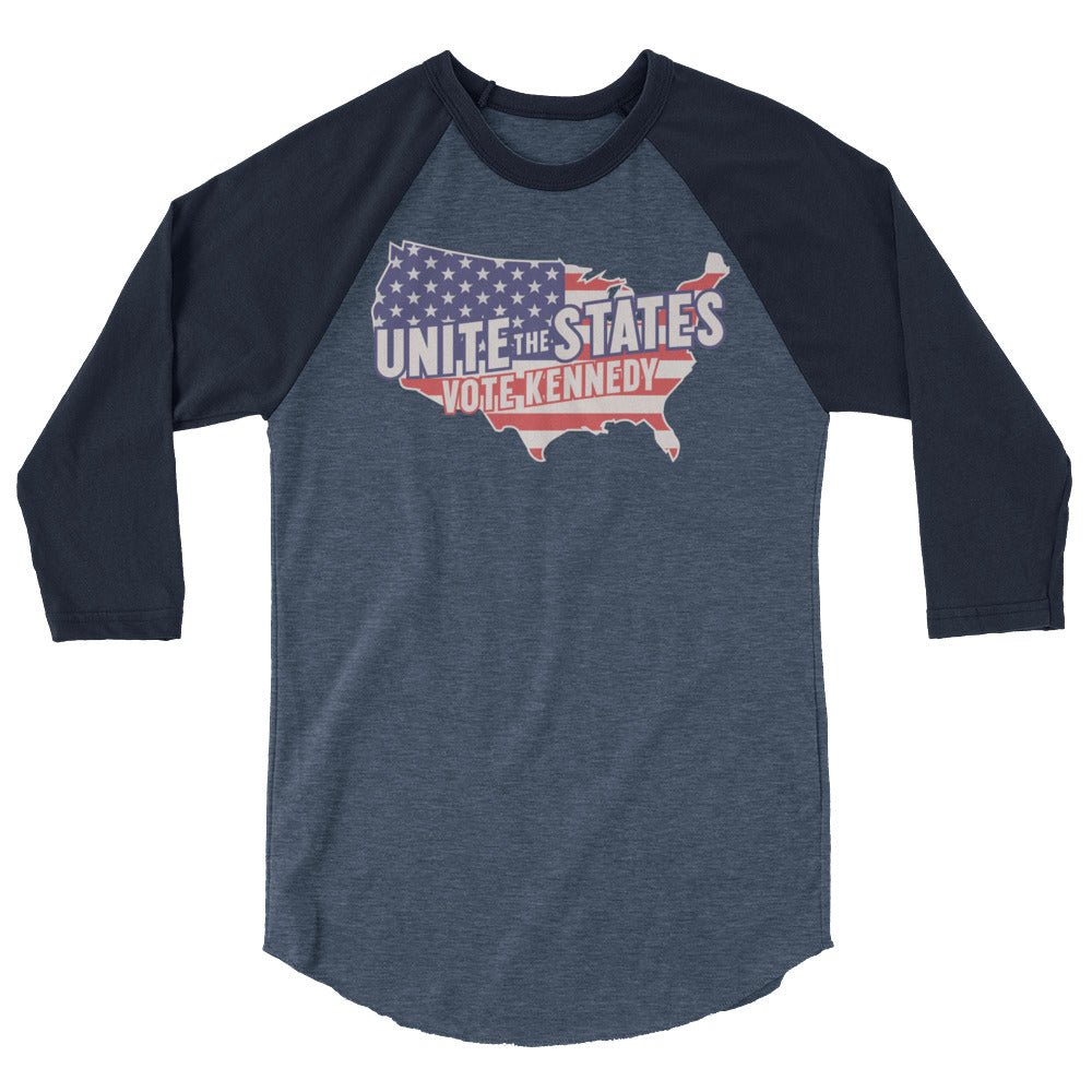 Kennedy Unite the States 3/4 Sleeve Raglan Shirt - Team Kennedy Official Merchandise