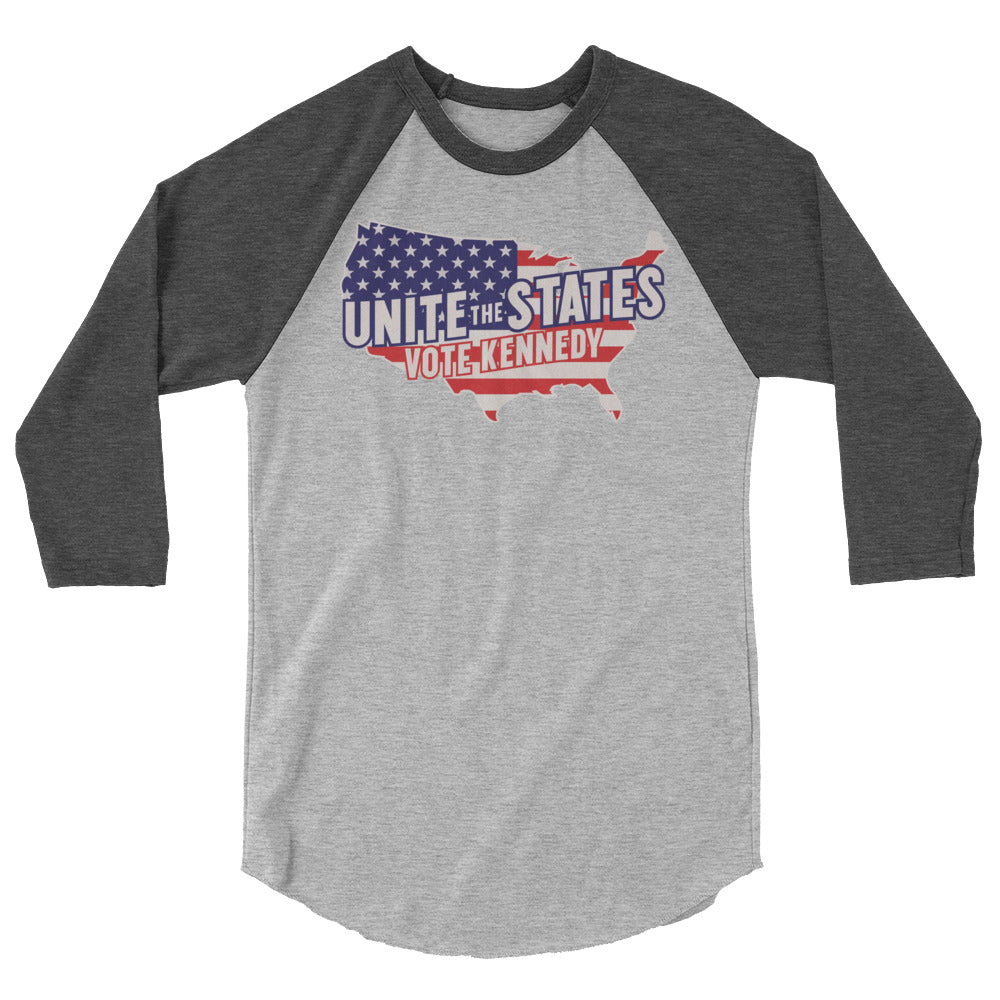 Kennedy Unite the States 3/4 Sleeve Raglan Shirt - Team Kennedy Official Merchandise