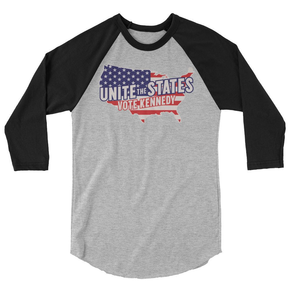 Kennedy Unite the States 3/4 Sleeve Raglan Shirt - Team Kennedy Official Merchandise