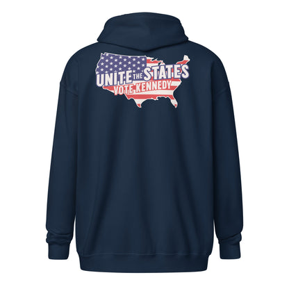 Kennedy Unite the States Embroidered Zip Hoodie - Team Kennedy Official Merchandise