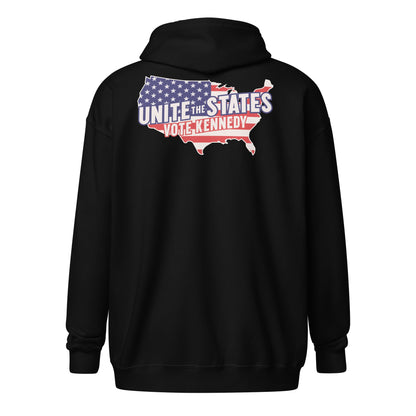 Kennedy Unite the States Embroidered Zip Hoodie - Team Kennedy Official Merchandise