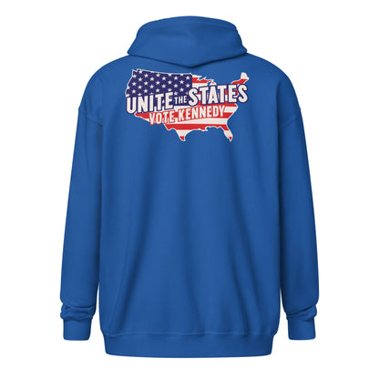 Kennedy Unite the States Embroidered Zip Hoodie - Team Kennedy Official Merchandise