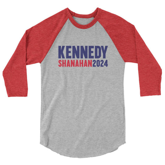 Kennedy x Shanahan 3/4 Sleeve Raglan Shirt - TEAM KENNEDY. All rights reserved