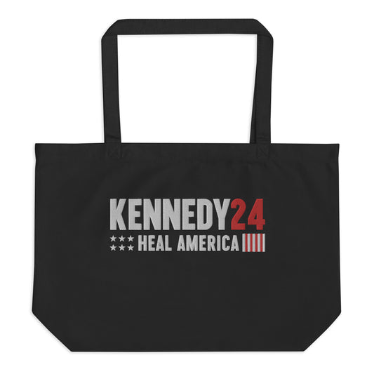Heal America Large Embroidered Tote Bag