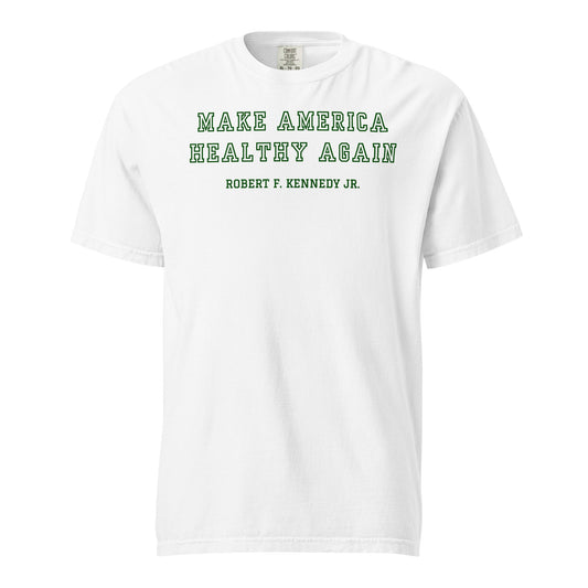 Make America Healthy Again Collegiate Unisex Heavyweight Tee - Team Kennedy Official Merchandise