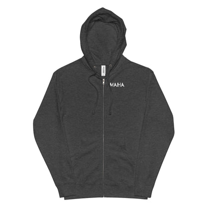 Make America Healthy Again II Unisex Fleece Zip Up Hoodie - Team Kennedy Official Merchandise