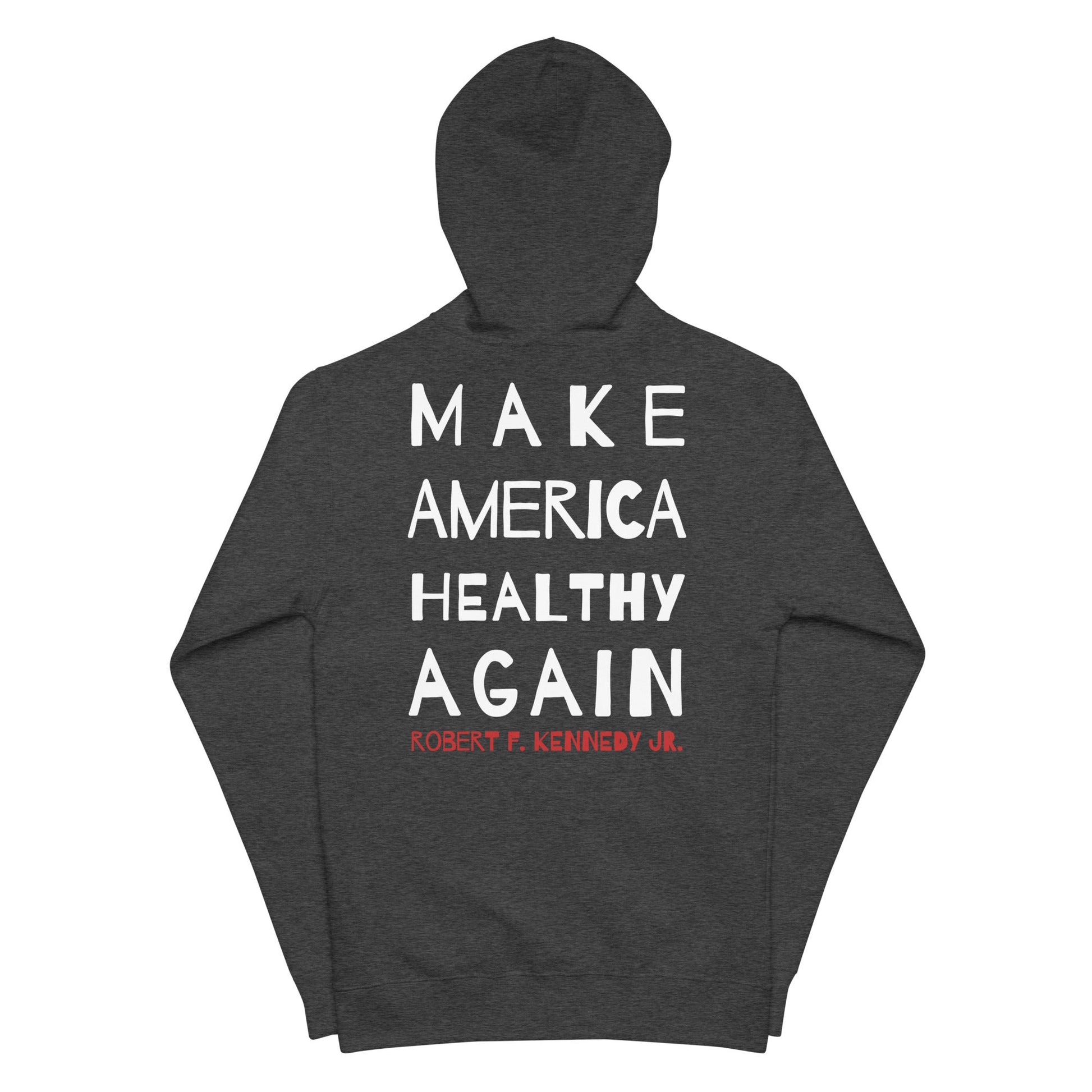 Make America Healthy Again II Unisex Fleece Zip Up Hoodie - Team Kennedy Official Merchandise