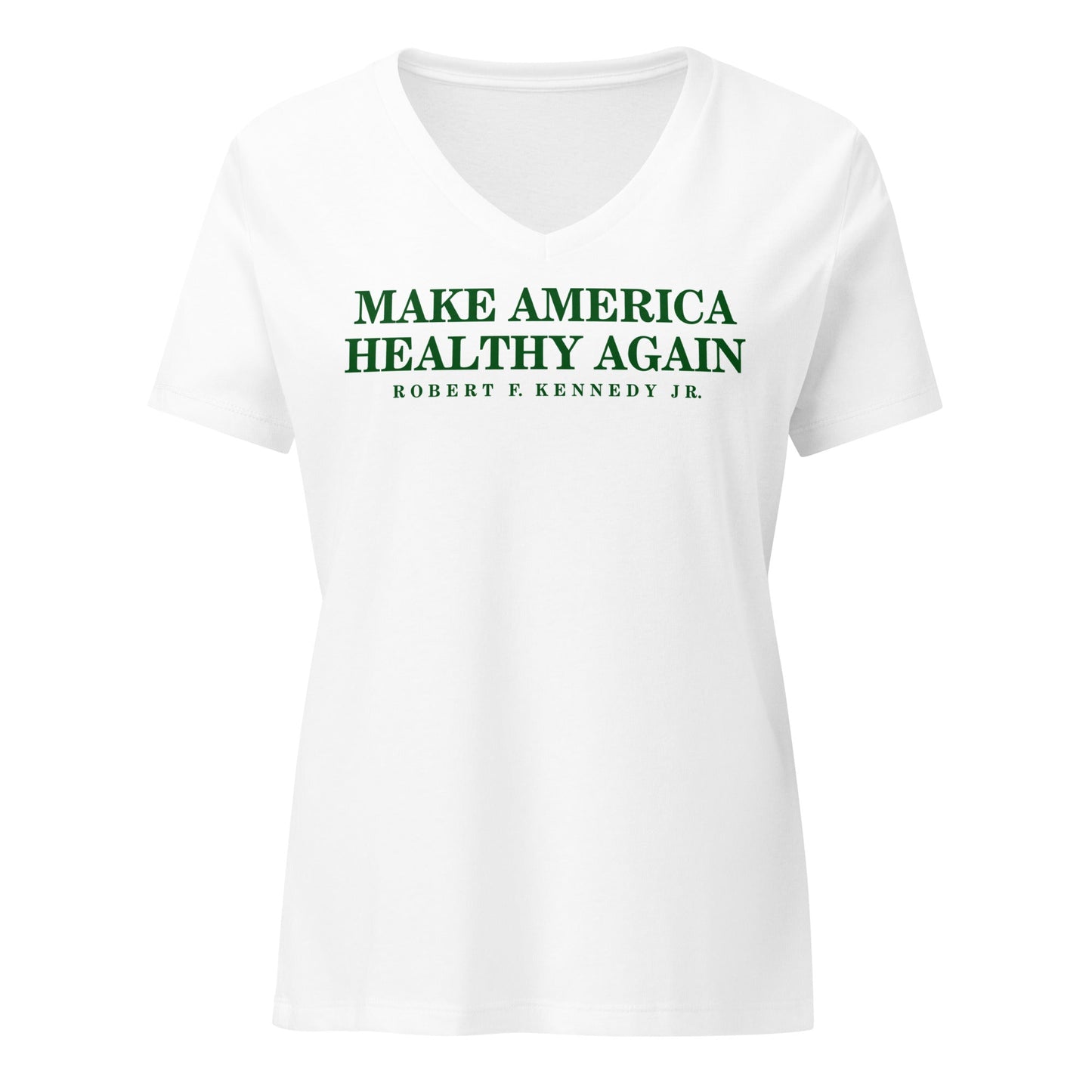 Make America Healthy Again Women’s Relaxed V - Neck Tee - Team Kennedy Official Merchandise