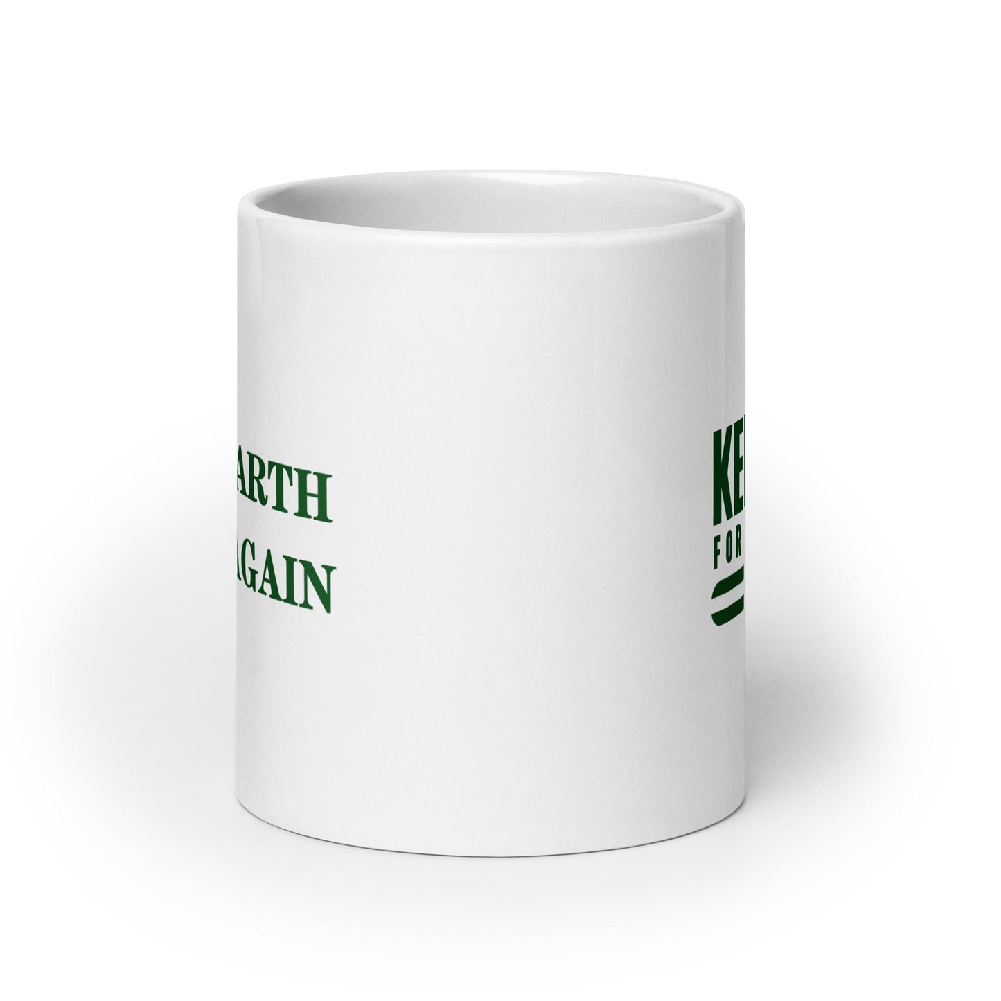 Make Earth Great Again White Glossy Mug - TEAM KENNEDY. All rights reserved