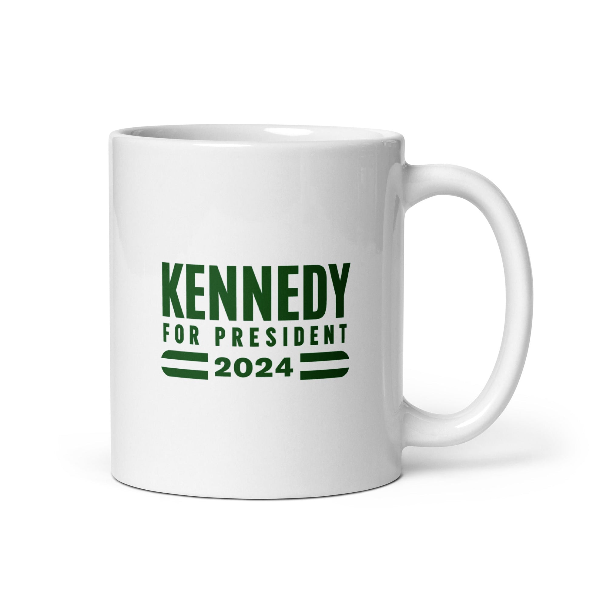 Make Earth Great Again White Glossy Mug - TEAM KENNEDY. All rights reserved