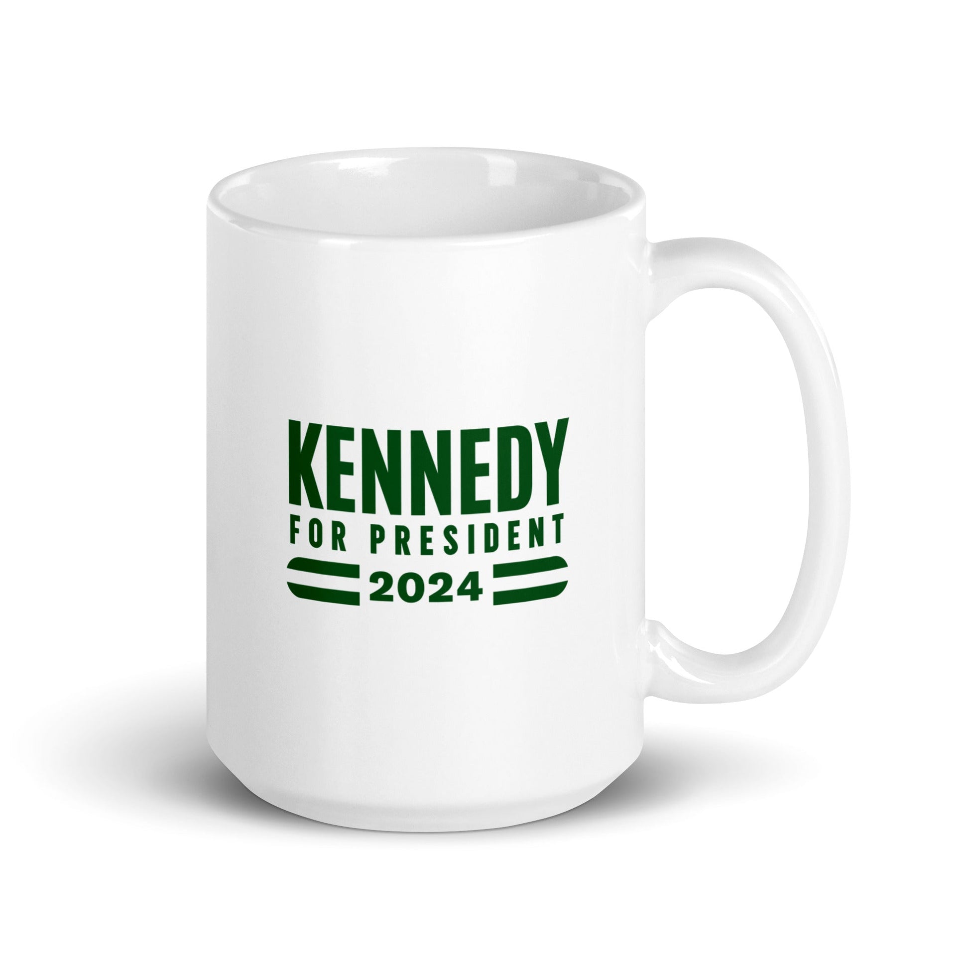 Make Earth Great Again White Glossy Mug - TEAM KENNEDY. All rights reserved