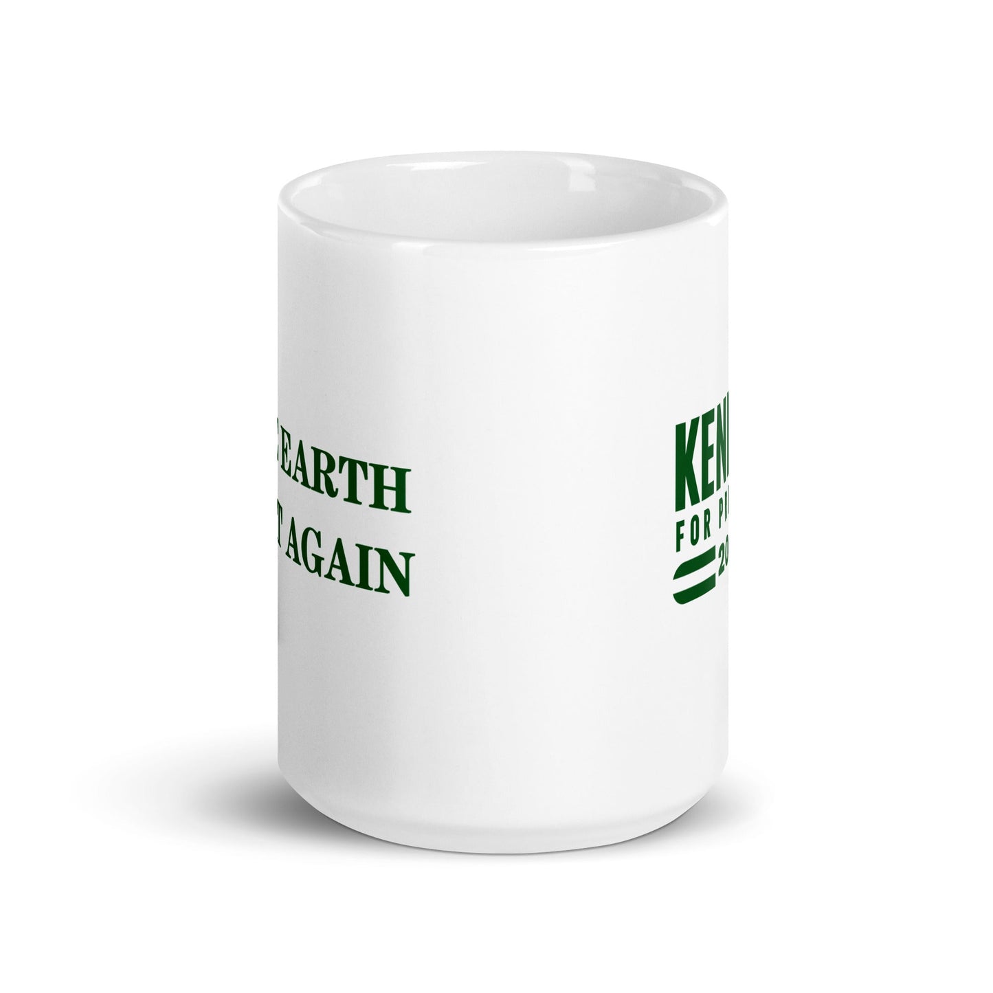 Make Earth Great Again White Glossy Mug - TEAM KENNEDY. All rights reserved