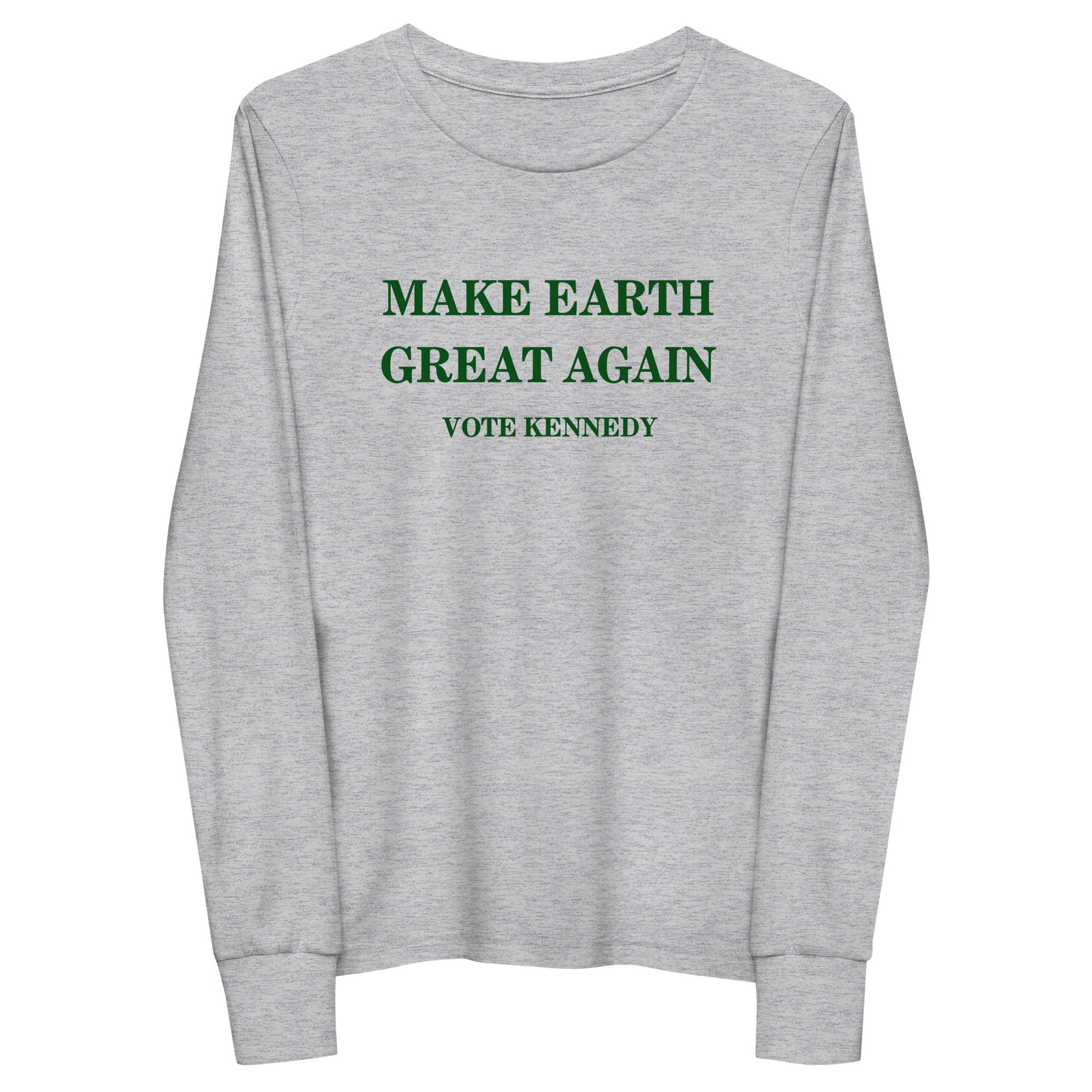 Make Earth Great Again Youth Long Sleeve Tee - TEAM KENNEDY. All rights reserved