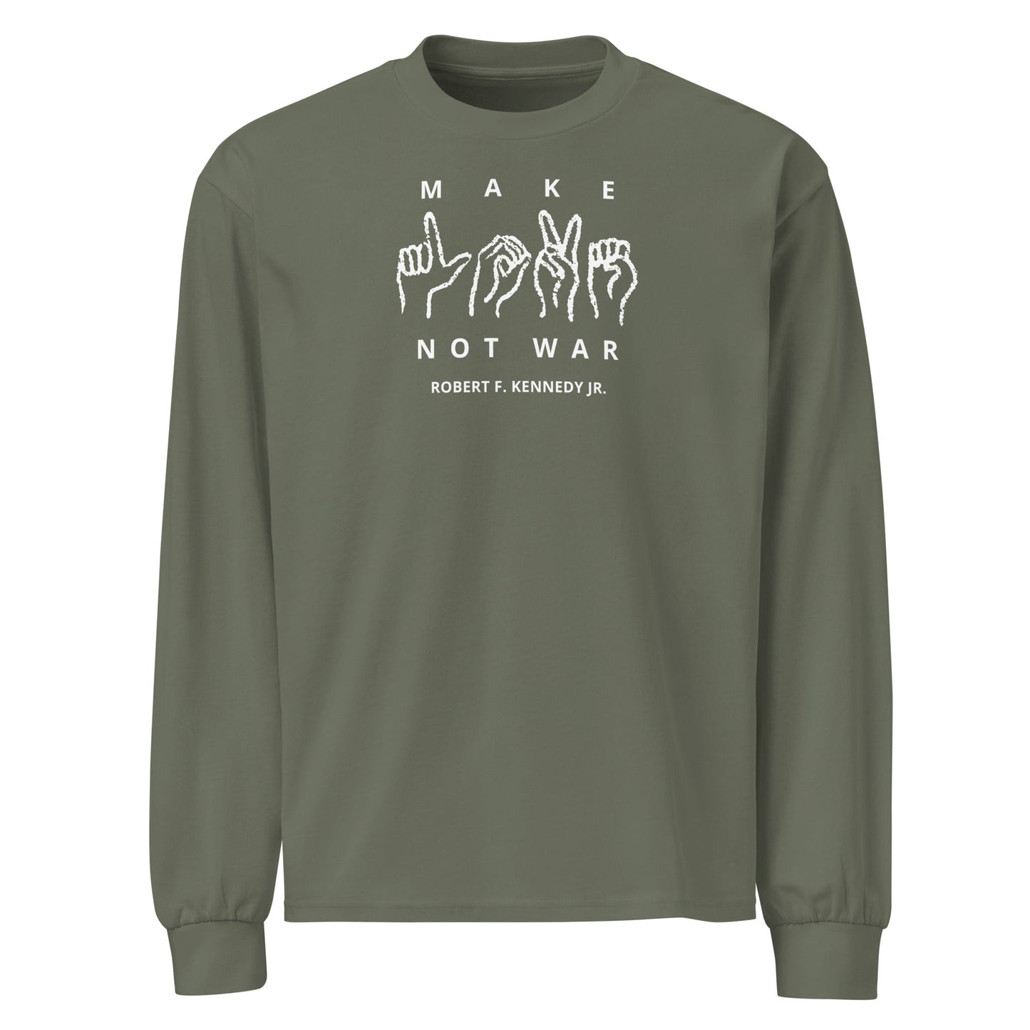 Make Love Not War Premium Heavyweight Long Sleeve Shirt - Team Kennedy Official Merchandise