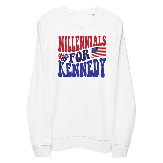 Millennials for Kennedy Unisex Organic Sweatshirt - Team Kennedy Official Merchandise