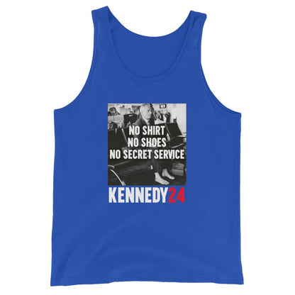 No Shirt, No Shoes, No Secret Service Men's Tank Top - TEAM KENNEDY. All rights reserved