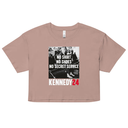 No Shirt, No Shoes, No Secret Service Women’s Crop Top - TEAM KENNEDY. All rights reserved