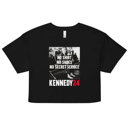 No Shirt, No Shoes, No Secret Service Women’s Crop Top - TEAM KENNEDY. All rights reserved