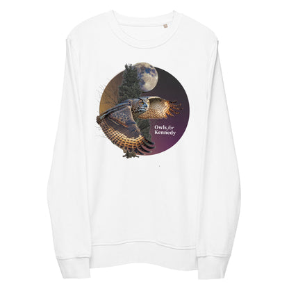 Owls For Kennedy Organic Sweatshirt - TEAM KENNEDY. All rights reserved
