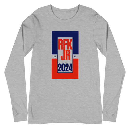 Retro RFK Jr. 2024 Unisex Long Sleeve Tee - TEAM KENNEDY. All rights reserved