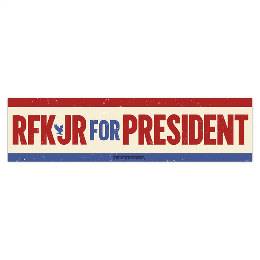 RFKJR for President Bumper Sticker XL - 15" x 3.75" - TEAM KENNEDY. All rights reserved