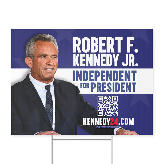 Robert F. Kennedy Jr. Yard Sign | Blue - TEAM KENNEDY. All rights reserved