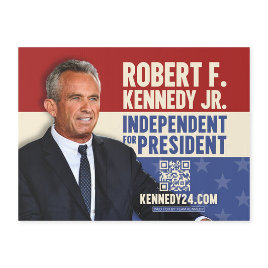 Robert F. Kennedy Jr. Yard Sign | Red - Team Kennedy Official Merchandise