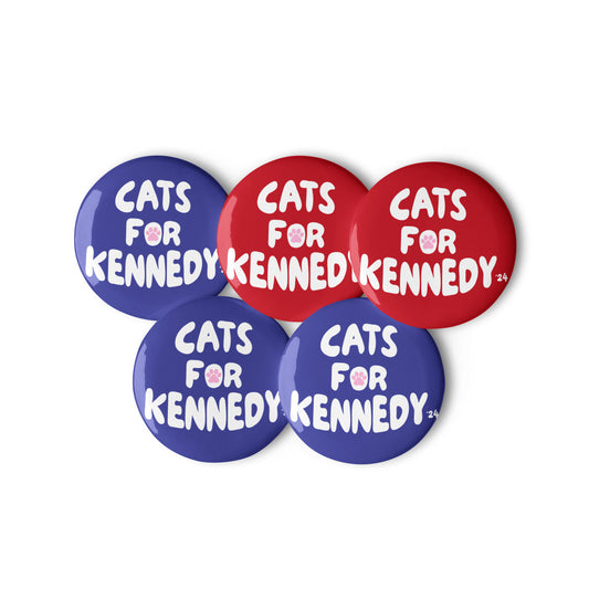 Cats for Kennedy (5 Buttons)