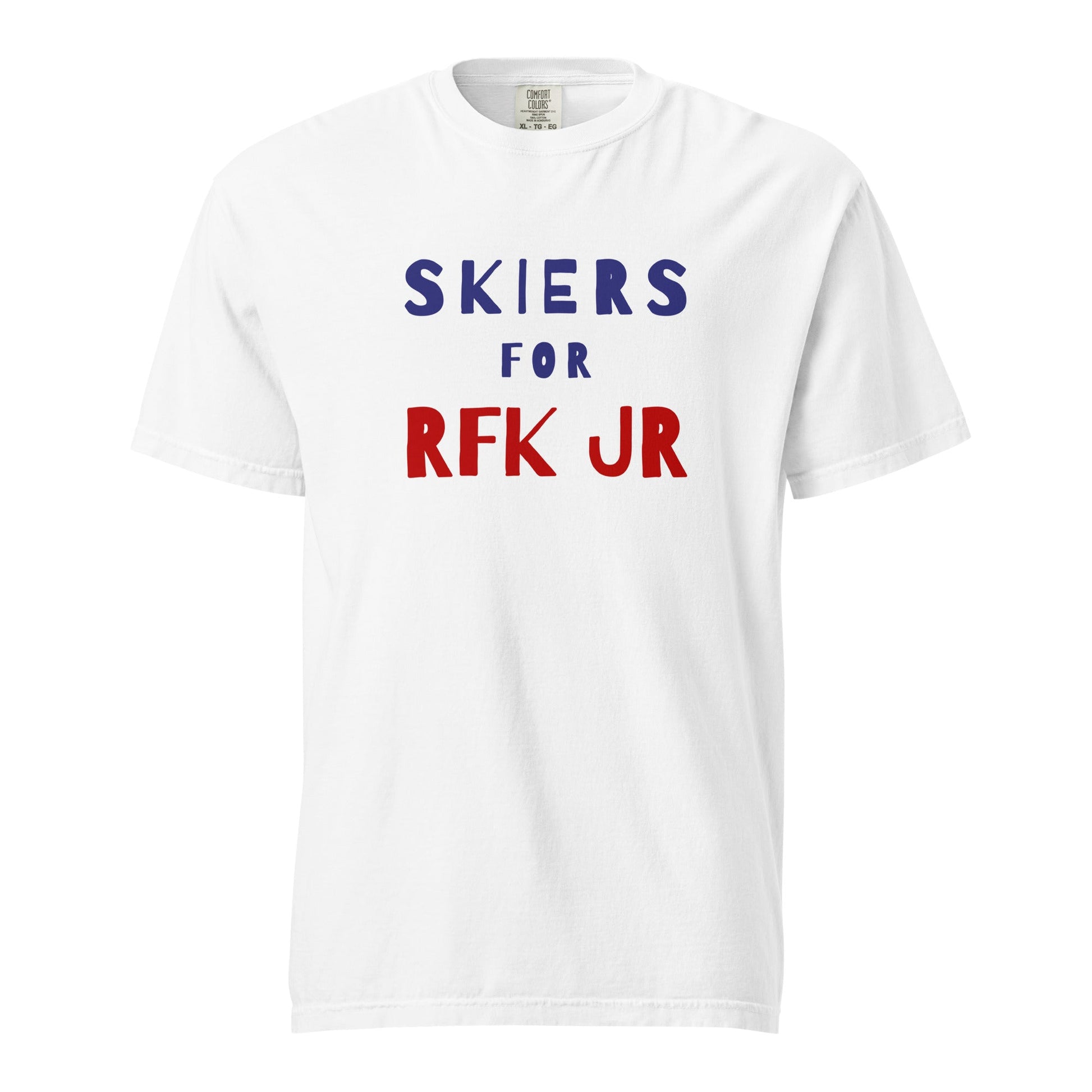 Skiers for RFK Jr. Unisex Heavyweight Tee - TEAM KENNEDY. All rights reserved