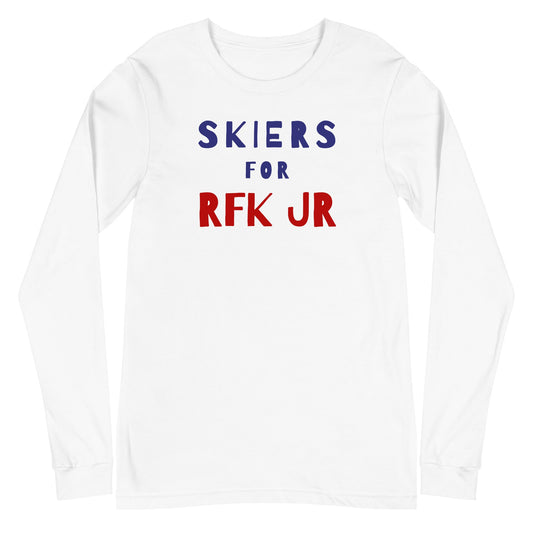 Skiers for RFK Jr. Unisex Long Sleeve Tee - TEAM KENNEDY. All rights reserved