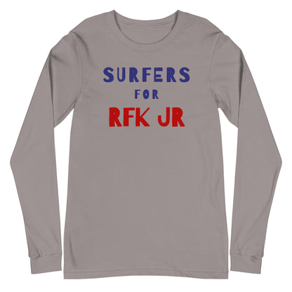 Surfers for RFK Jr Long Sleeve Tee - TEAM KENNEDY. All rights reserved