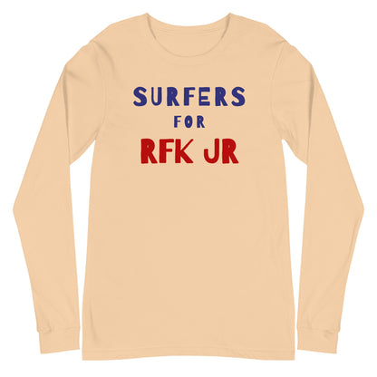 Surfers for RFK Jr Long Sleeve Tee - TEAM KENNEDY. All rights reserved