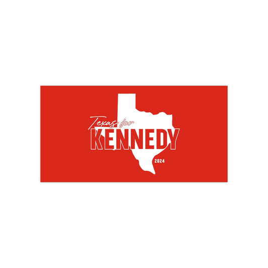 Texas for Kennedy Bumper Sticker in Red - TEAM KENNEDY. All rights reserved