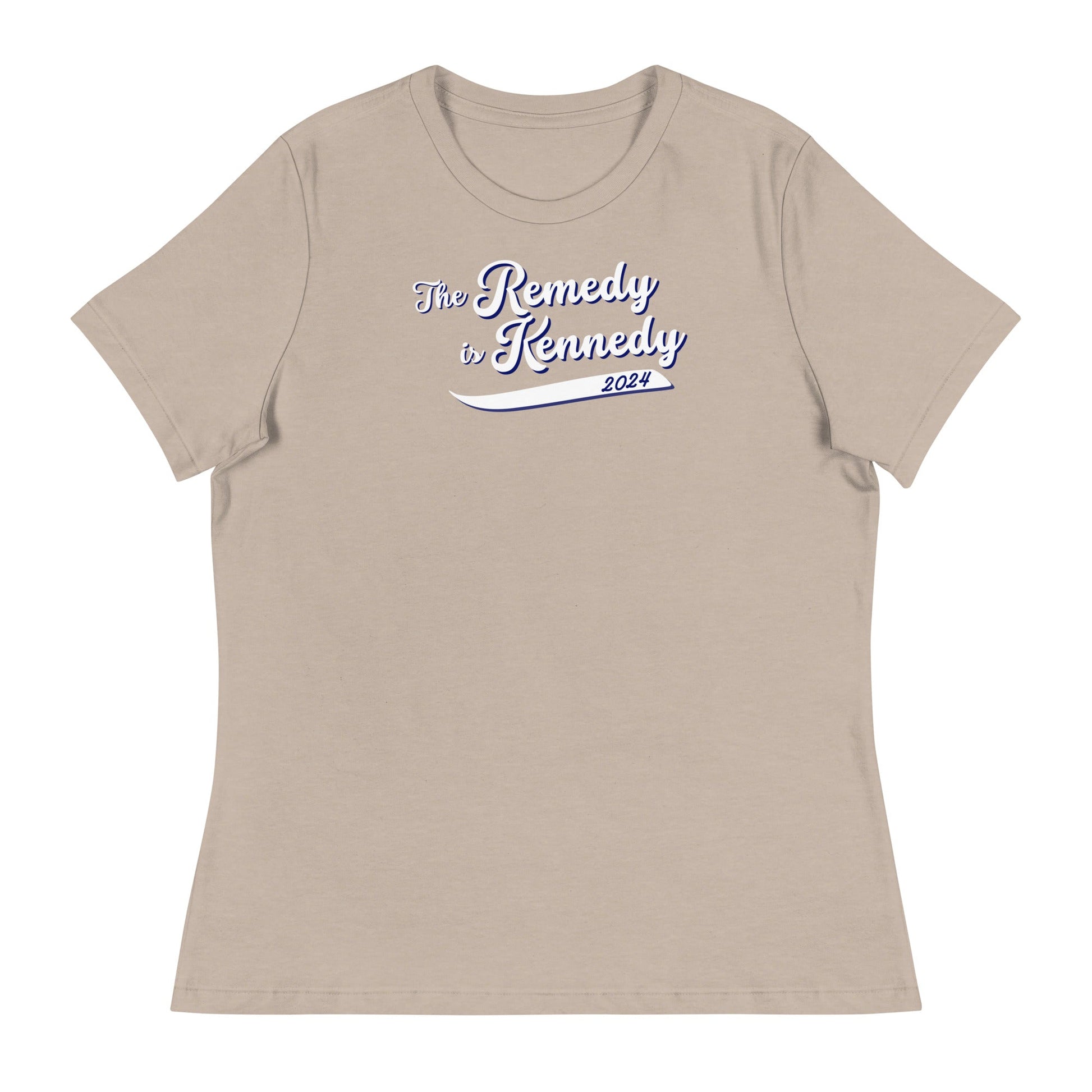 The Remedy is Kennedy Navy Women's Relaxed Tee - TEAM KENNEDY. All rights reserved