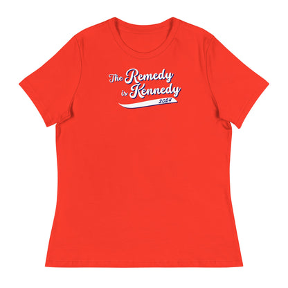 The Remedy is Kennedy Navy Women's Relaxed Tee - TEAM KENNEDY. All rights reserved