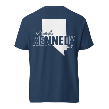 TK Nevada for Kennedy Back Heavyweight Tee - Team Kennedy Official Merchandise